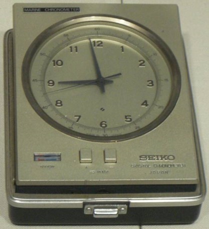 水晶時計の写真